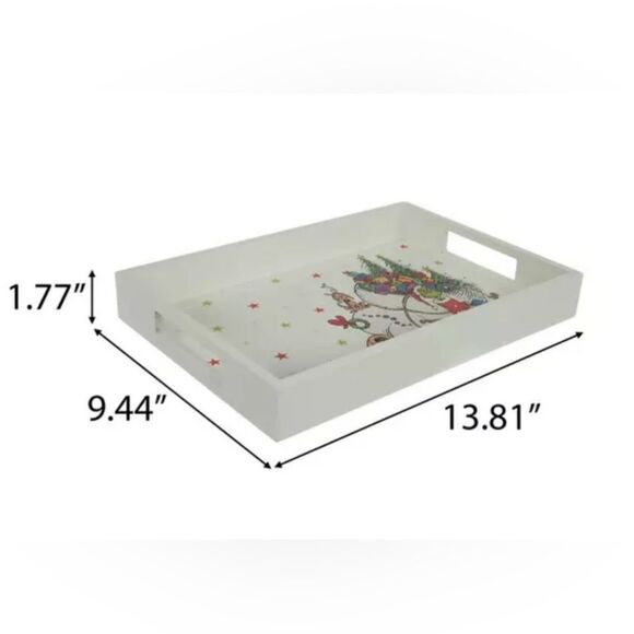 Grinch With Sleigh Serving Tray - Picture 2 of 3